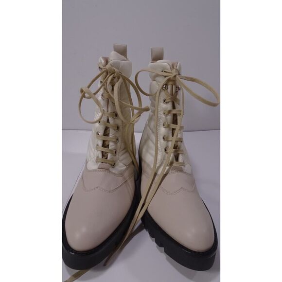 Theory Women's Laced Boot Nylon Ankle Boots Booties NWOB 498 Sz 37 - Picture 9 of 9